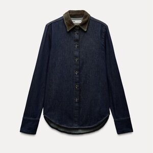 Zara Combined Denim Shirt.